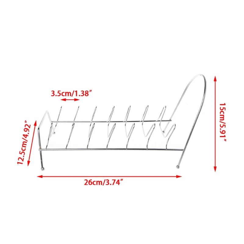 

Plate Organizer 8 Slots Plated Dish Racks Countertop Drying Stand D7WE