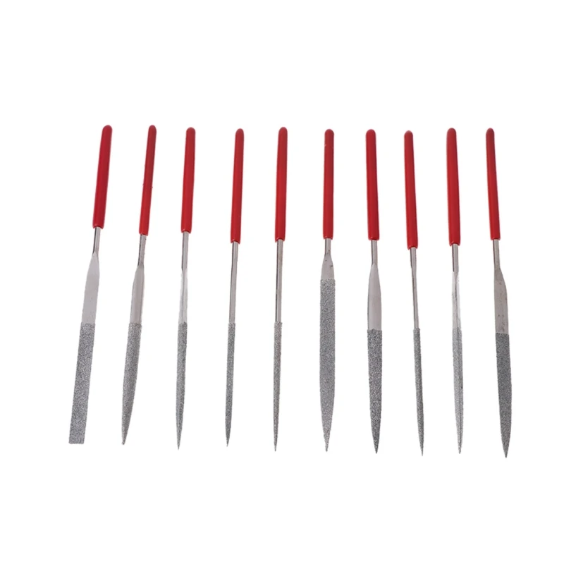 10 pcs Needle Files Carving Jeweler Diamond Metal Glass Stone Craft Tool 140mm | Инструменты