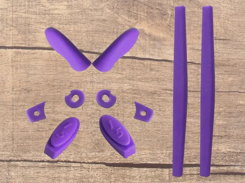 Purple Rubber Kit Vonxyz 20+ выбор цвета поляризованные Сменные линзы для-оправа Окли Джульетта - Цвет линз: Purple Rubber Kit