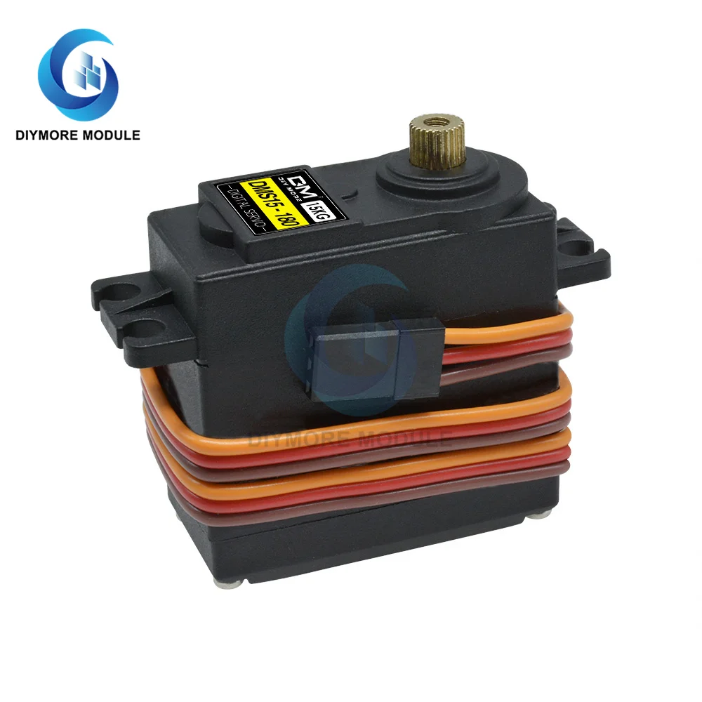 DMS15 15 кг Цифровой Металлический сервопривод с высоким крутящим моментом рулевой