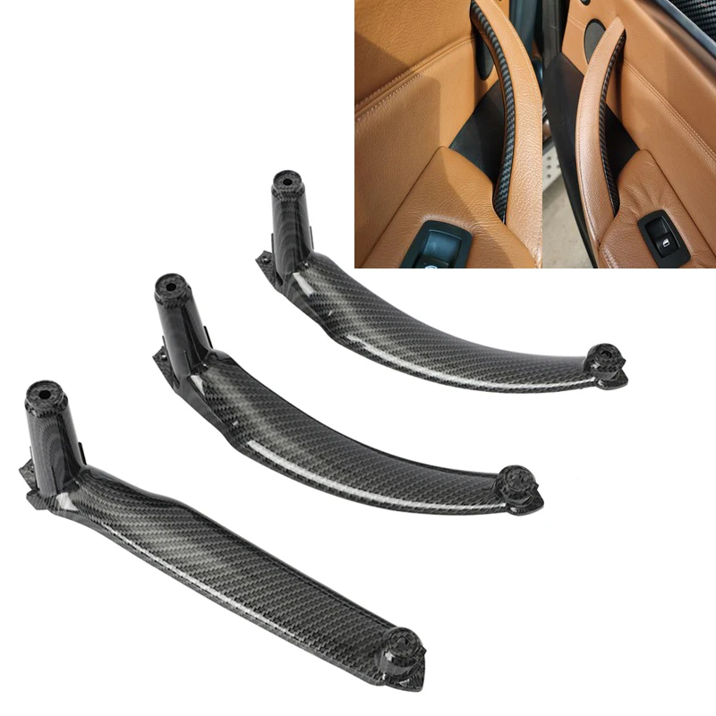 Для BMW E70 E71 E72 X5 X6 2007 - 2013 2014 углеродное волокно Автомобильная внутренняя дверная