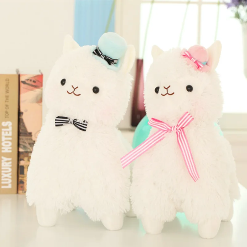 

Alpaca doll with hat stuffed toys Children's Day gift A gift for your Girlfriend