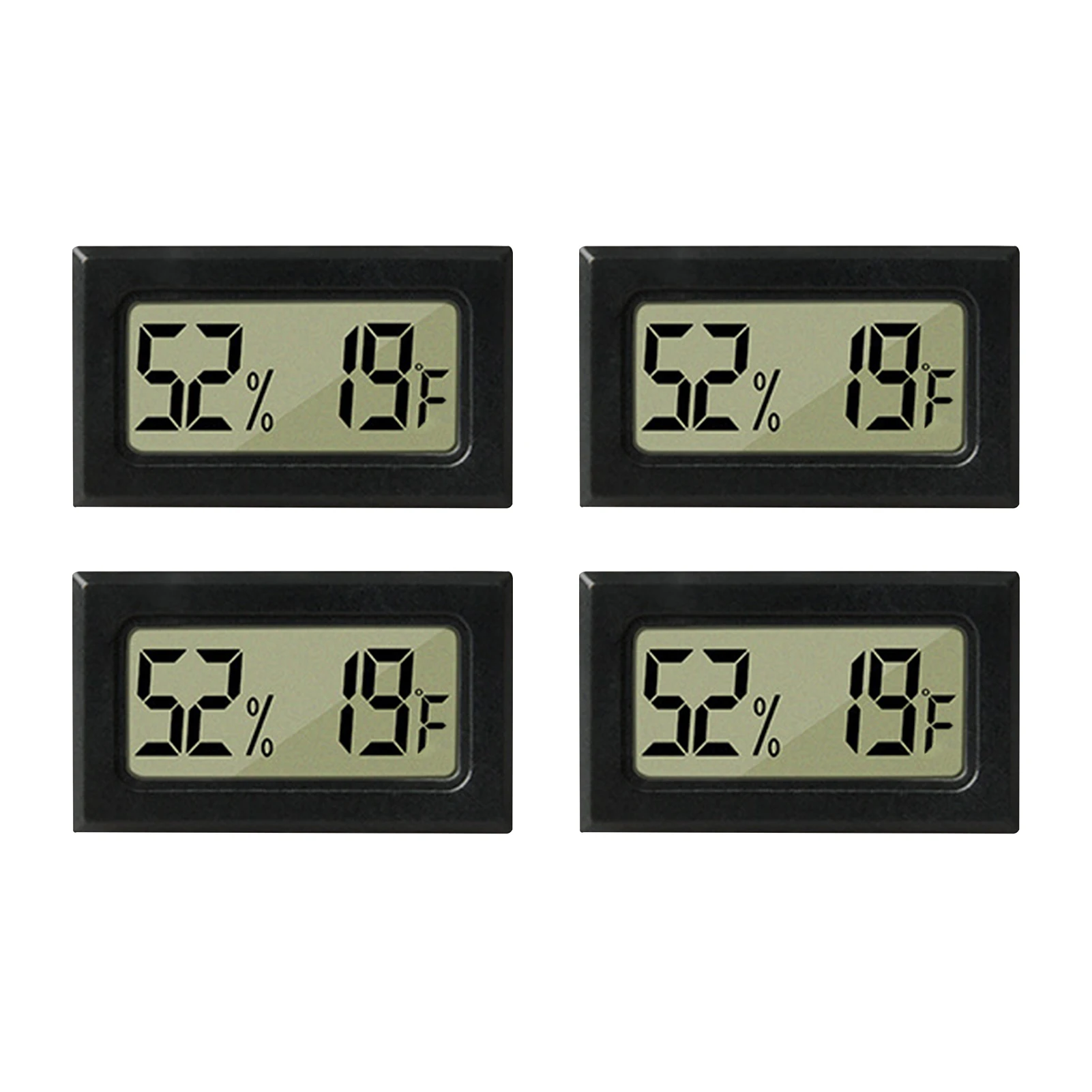 

4pcs Measuring Tool Incubator Pet Cage Digital Thermometer Hygrometer Accurate Mini For Indoor Electronic 2 In 1 Home Greenhouse