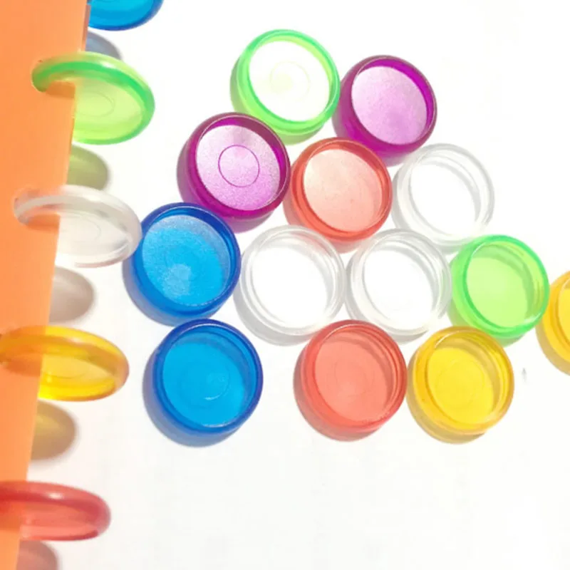 Прозрачный пластиковый блокнот с грибами 100 шт. дисковая переплетка для