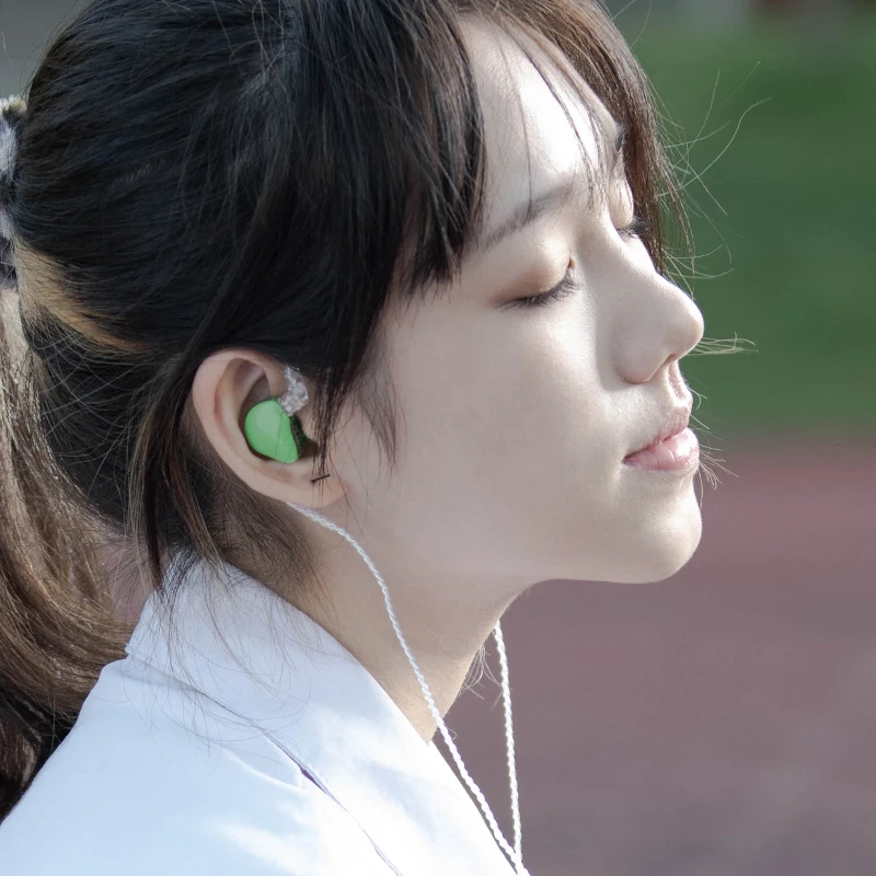 Tinhifi T1 плюс 10 мм Мембрана из бериллия Динамический драйвер Hi Fi Audio In ear Наушники IEM 0