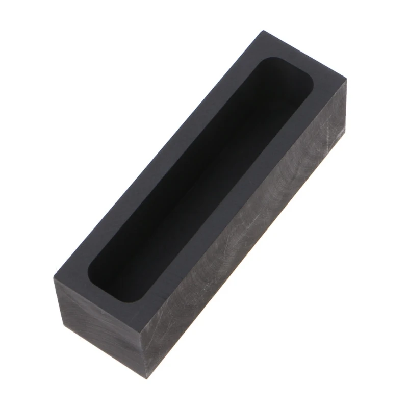 

650g Graphite Ingot Mold Metal Casting Mold Melting Crucible Furnace for Gold Silver Aluminum Copper Brass Zinc Alloy