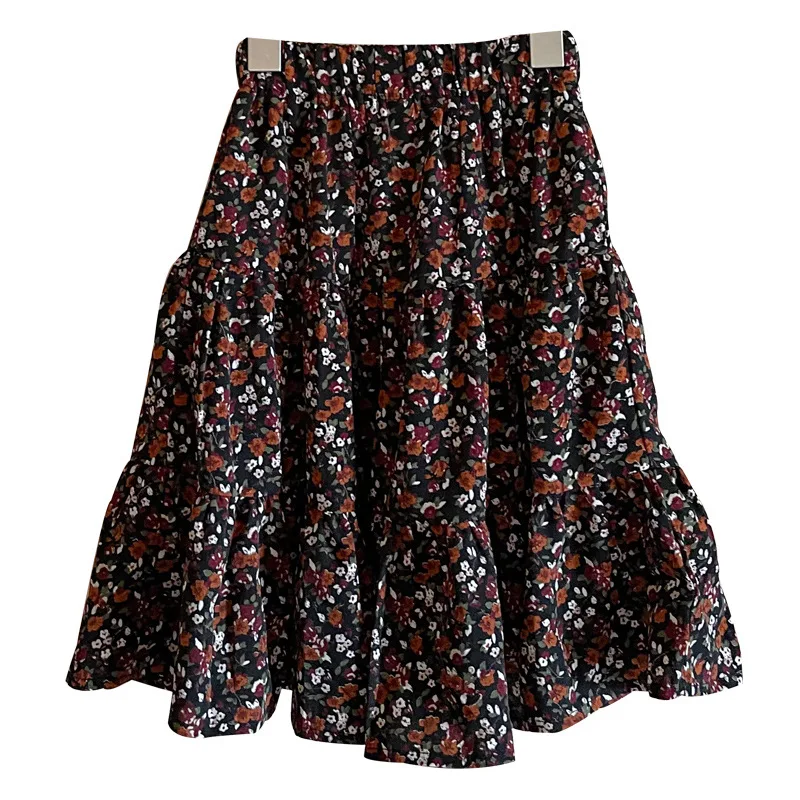 

Children's Wear Autumn 2021 New Girls Korean Floral Skirt