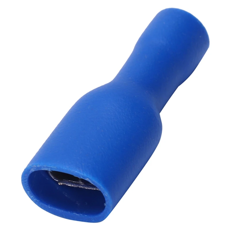 16-14AWG 10A Blue Female Spade Crimp Insulated Wire Terminal 100 Pcs | Обустройство дома