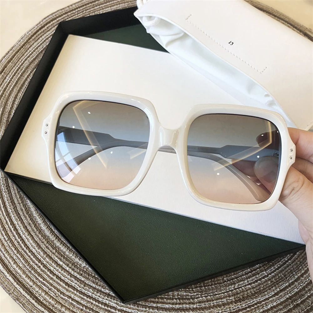 YAMEIZE Fashion Square Oversized Sunglasses Women Luxury Brand Big Shade Glasses Vintage Sun Female Eyewear Gafas De Sol | Аксессуары