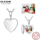 Ожерелье ELESHE с подвеской в виде сердца женское, цепочка из стерлингового серебра 925 пробы на заказ, бижутерия на заказ, подарок на Рождество