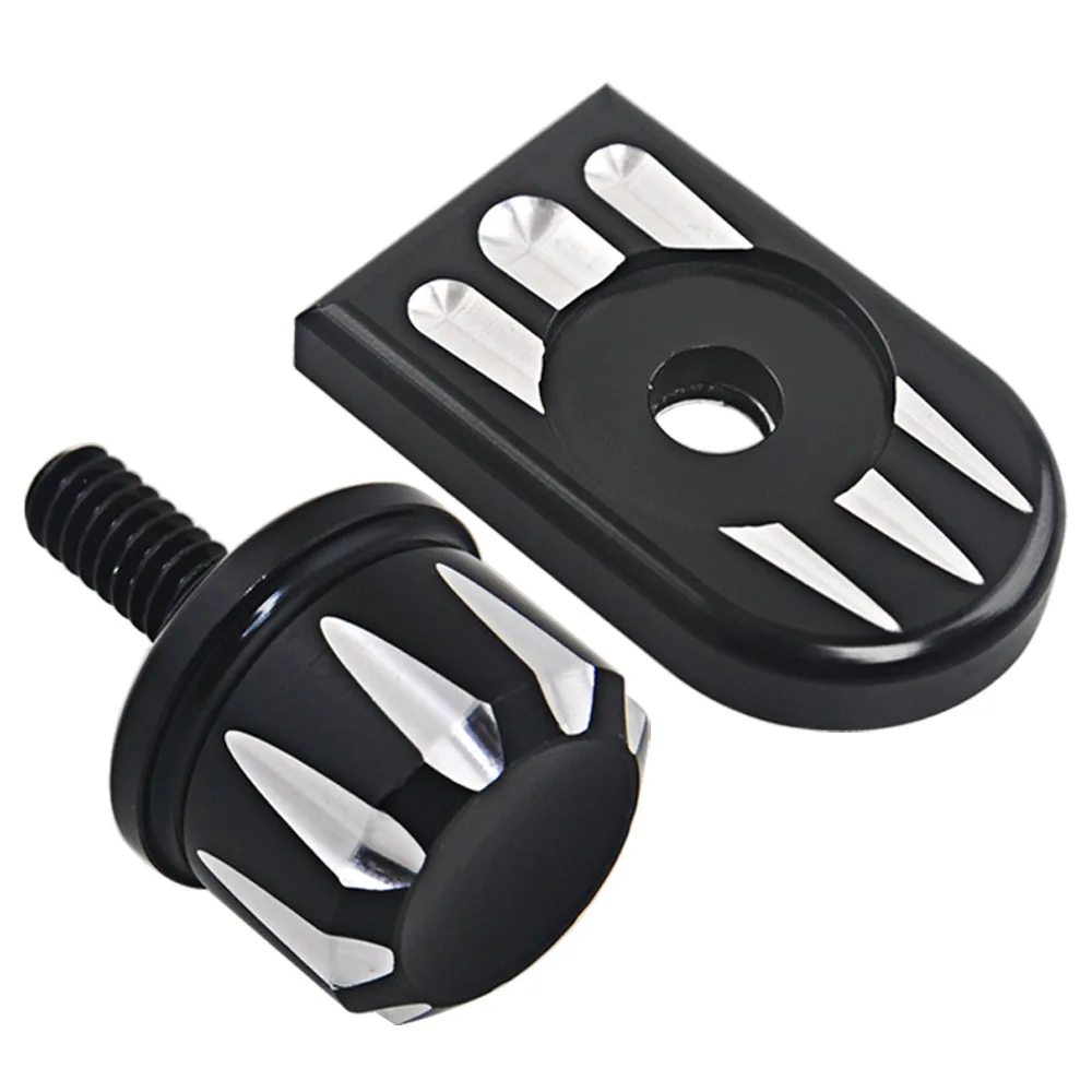 Заднее крыло ПАССАЖИРСКОЕ СИДЕНЬЕ болт Tab винт ручка Крышка для Harley Sportster XL 883 1200