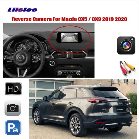 Для Mazda CX5/CX-5 CX9/CX-9 2019 2020 Автомобильная камера заднего вида для парковки Комплект камер заднего вида для автомобиля автомобильные аксессуары