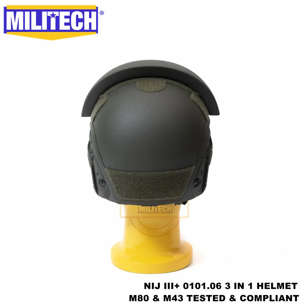MILITECH NIJ III+ NIJ 0101,07 RF1 модульный Tacti FAST OD 3 в 1 червячный циферблат лайнер высокая XP Cut пуленепробиваемый арамидный баллистический шлем