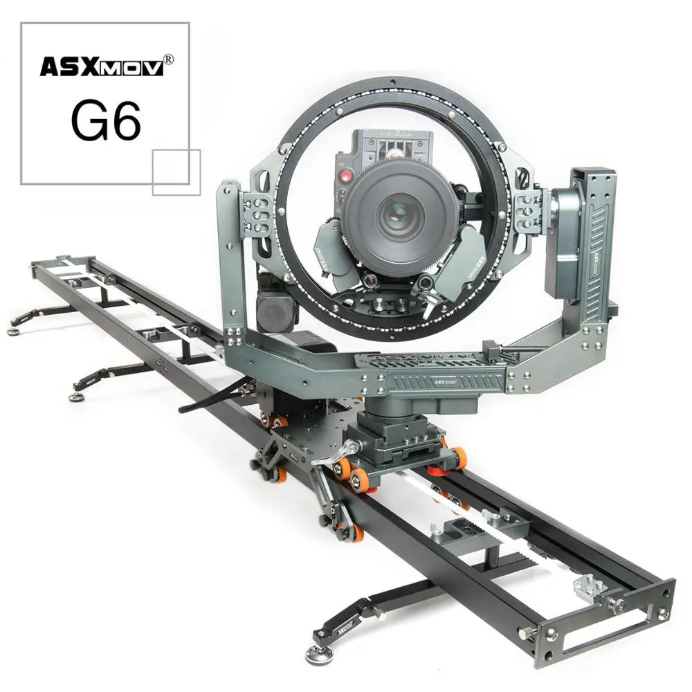 200cm Connect Slider ASXMOV G6, выдвижной стабилизатор времени, видео, dslr камера, слайдер, система, механизированная камера, долли, слайдер, беспроводное приложение, контроллер - Цвет: 200cm Connect Slider