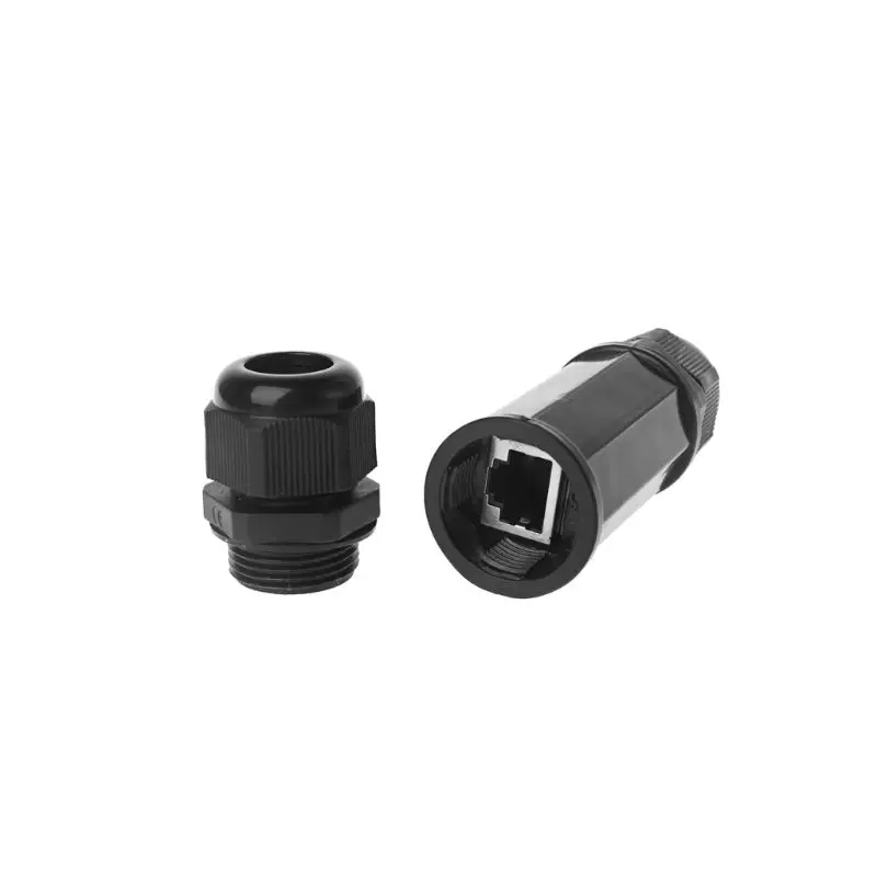 RJ45 водонепроницаемый разъем IP67 Ethernet сетевой кабель Разъем двойная головка