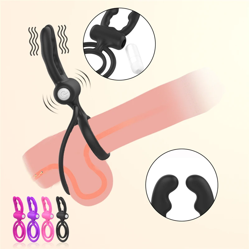 Игрушки вибрирующий вибратор эрекция Мужской Целомудрие устройство Кольцо