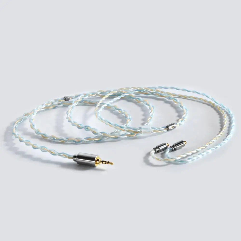 Кабель для наушников DD ddHiFi BC120B (Sky) серии Air штекер 2 5/3 5/4 4 мм MMCX/0 78 2-контактный