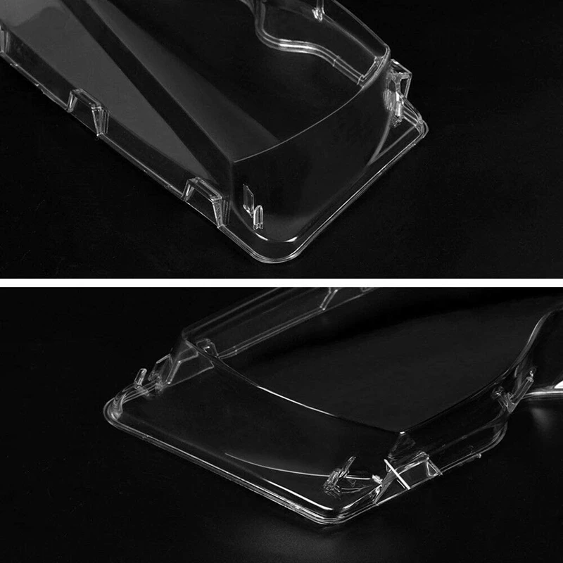 

2 Pcs Car Headlight Lenses Cover Replacement Left & Right Headlight Protective Shell Cover for E46 4 DR 2002-2005