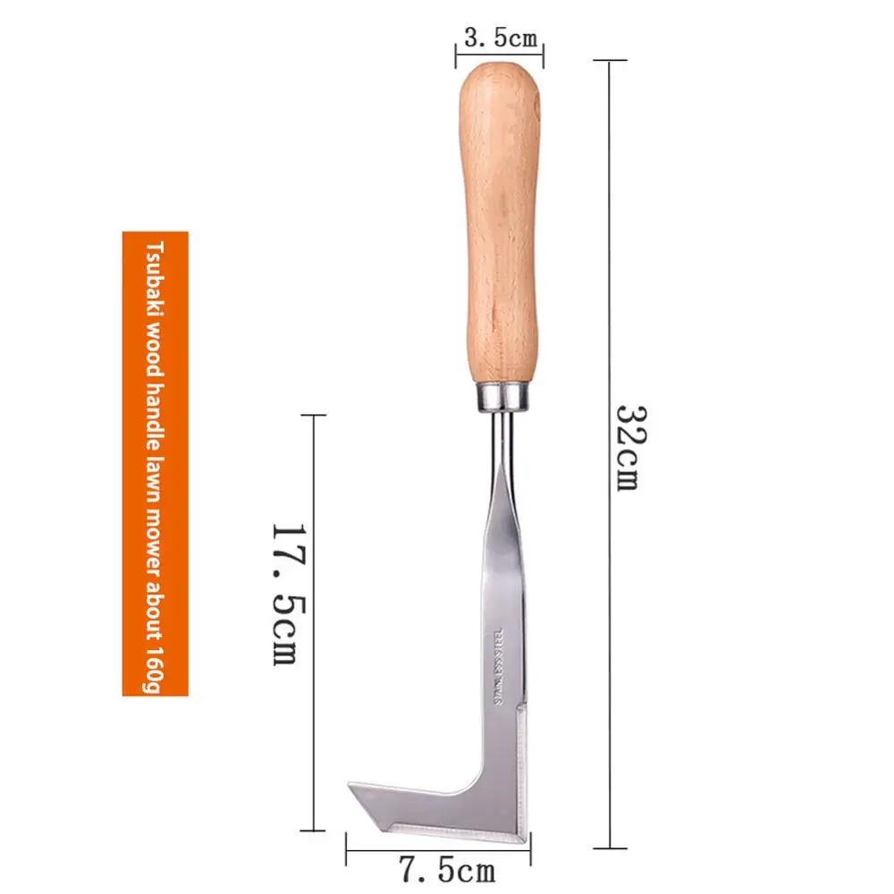 

Weeding Sickle Lightweight Gardening Grass Sickle Manganese Steel Sharp Wooden Hand Sickle Tool Stainless Steel