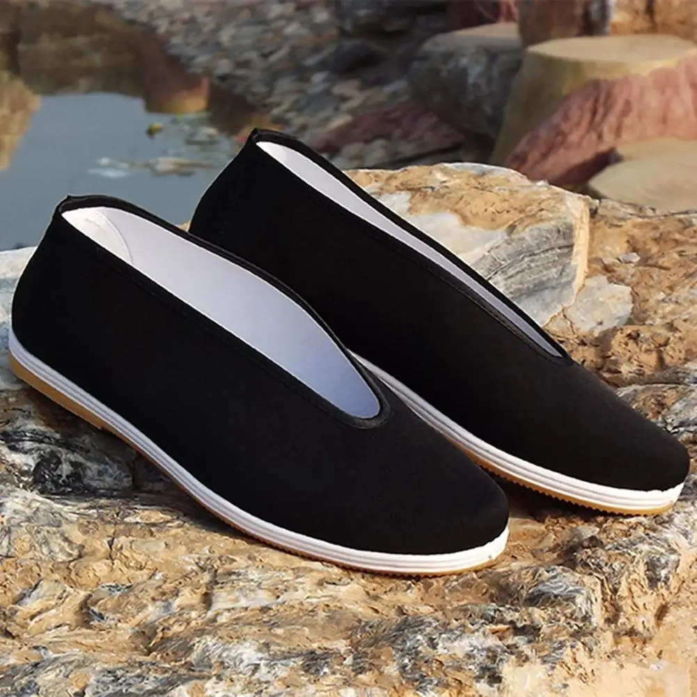 Men's Traditional Chinese Kung Fu Cotton Cloth Tai-chi Old Beijing Casual Shoes |