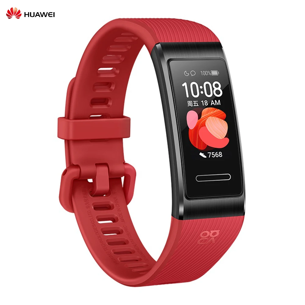 Оригинальный браслет Huawei Band 4 Pro GPS Смарт цветной сенсорный экран крови кислородом