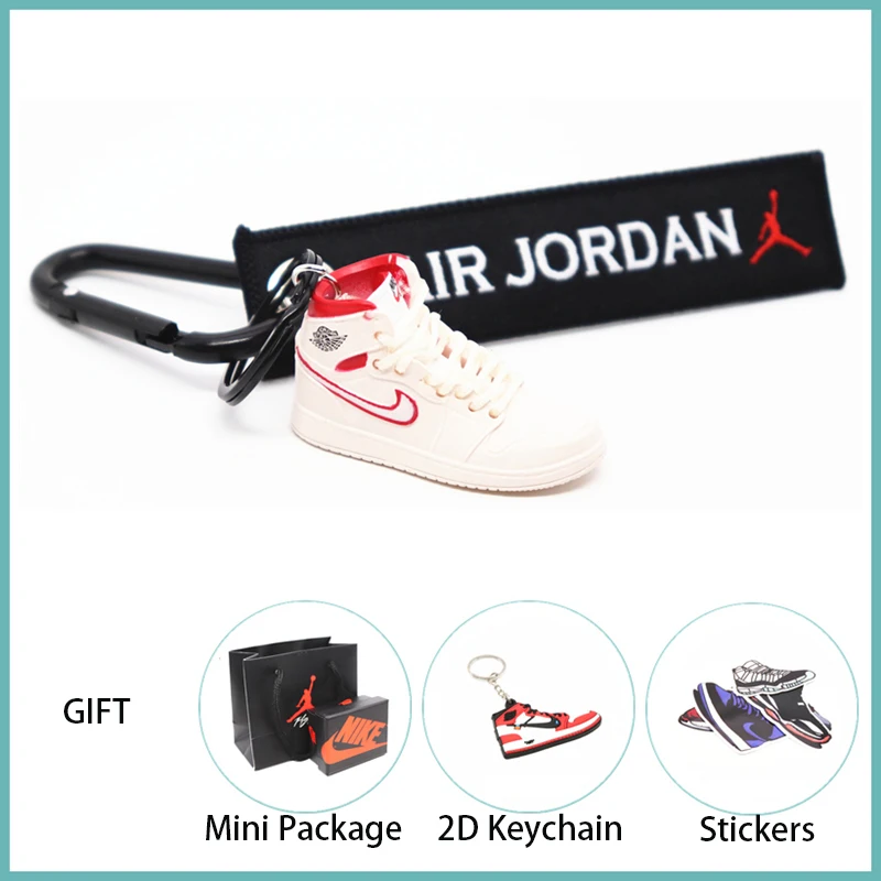 Новинка ручной работы 3D AJ Key ChaiAir Mini Jordan кроссовки модель милый брелок для ключей Баскетбольная обувь Подарочный Брелок для ключей модные украшения - Цвет: 39
