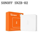 Датчик температуры и влажности SONOFF SNZB-02 - ZigBee работает с мостом SONOFF ZigBee, проверка данных в реальном времени через приложение eWeLink