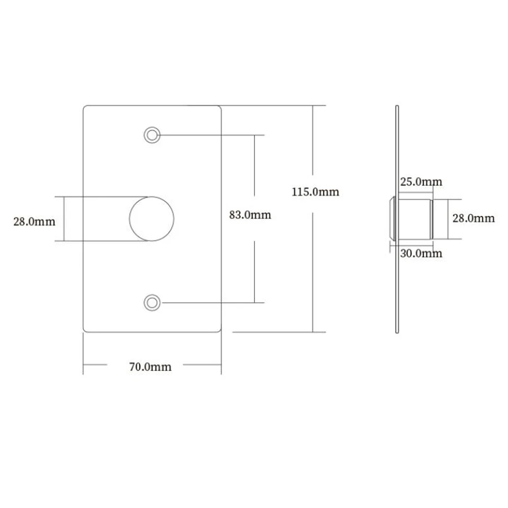 Дверной звонок из нержавеющей стали кнопочный переключатель сенсорная панель