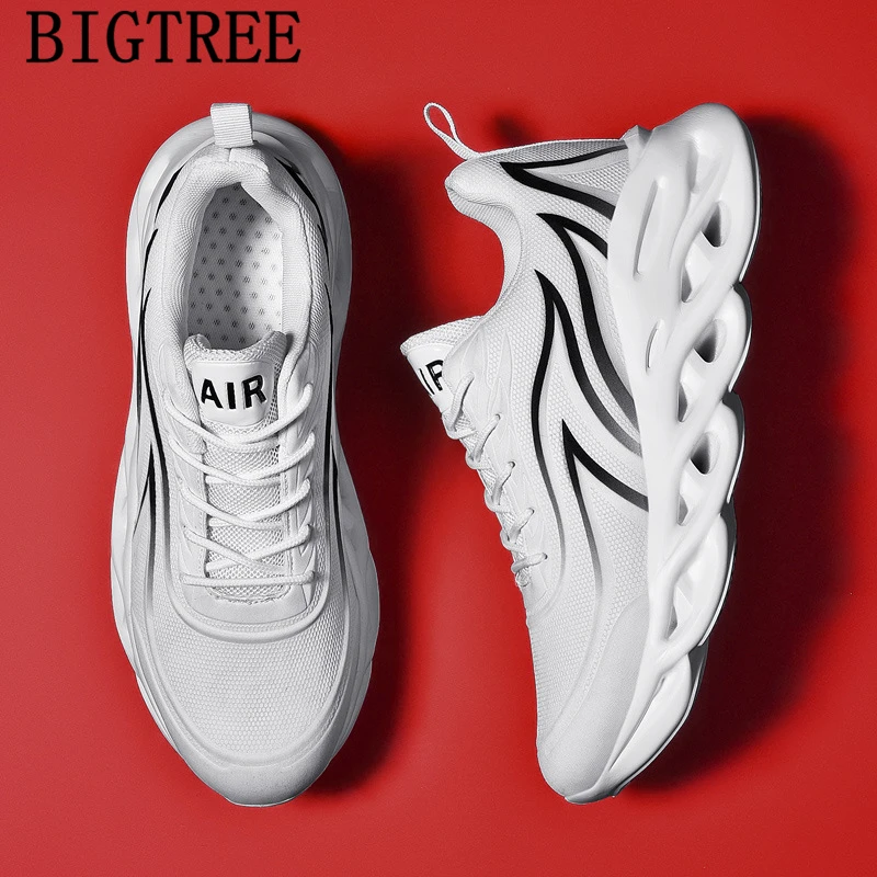 

Белые Кроссовки мужская обувь; Мужская Спортивная обувь; Дышащая Спортивная обувь модная обувь; Мужские Кроссовки; Повседневные марафонки ...