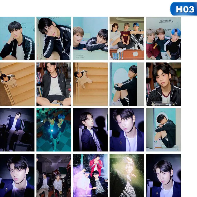 Новинка 20 шт./набор самодельный альбом TXT Фотокарточка ЛОМО постер HD фотокарточка