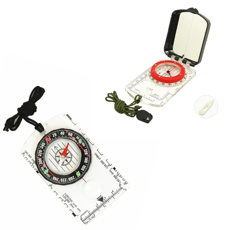 

2022 New Professional Camping Hiking Riding Compass for Adventure Lovers Portable Compass with Protective Cover