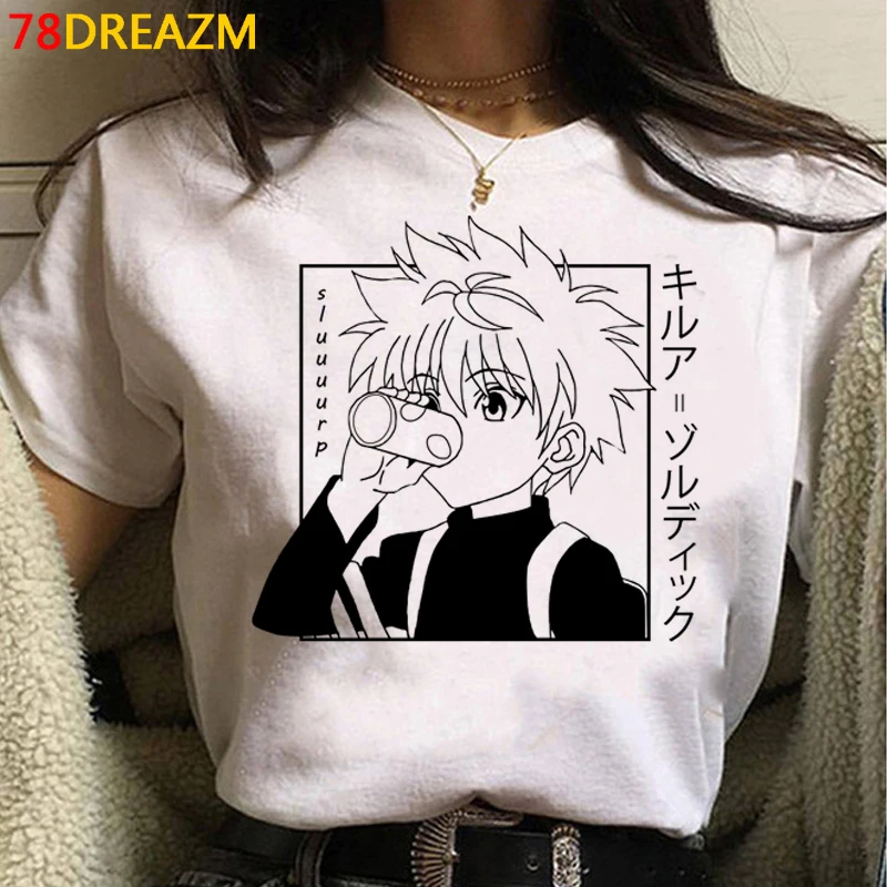 Футболка Hunter x Killua Hisoka Мужская японский топ с графическим принтом для пар летняя в