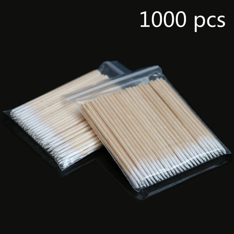 1000 шт деревянные ватные палочки для наращивания ресниц инструменты медицинского