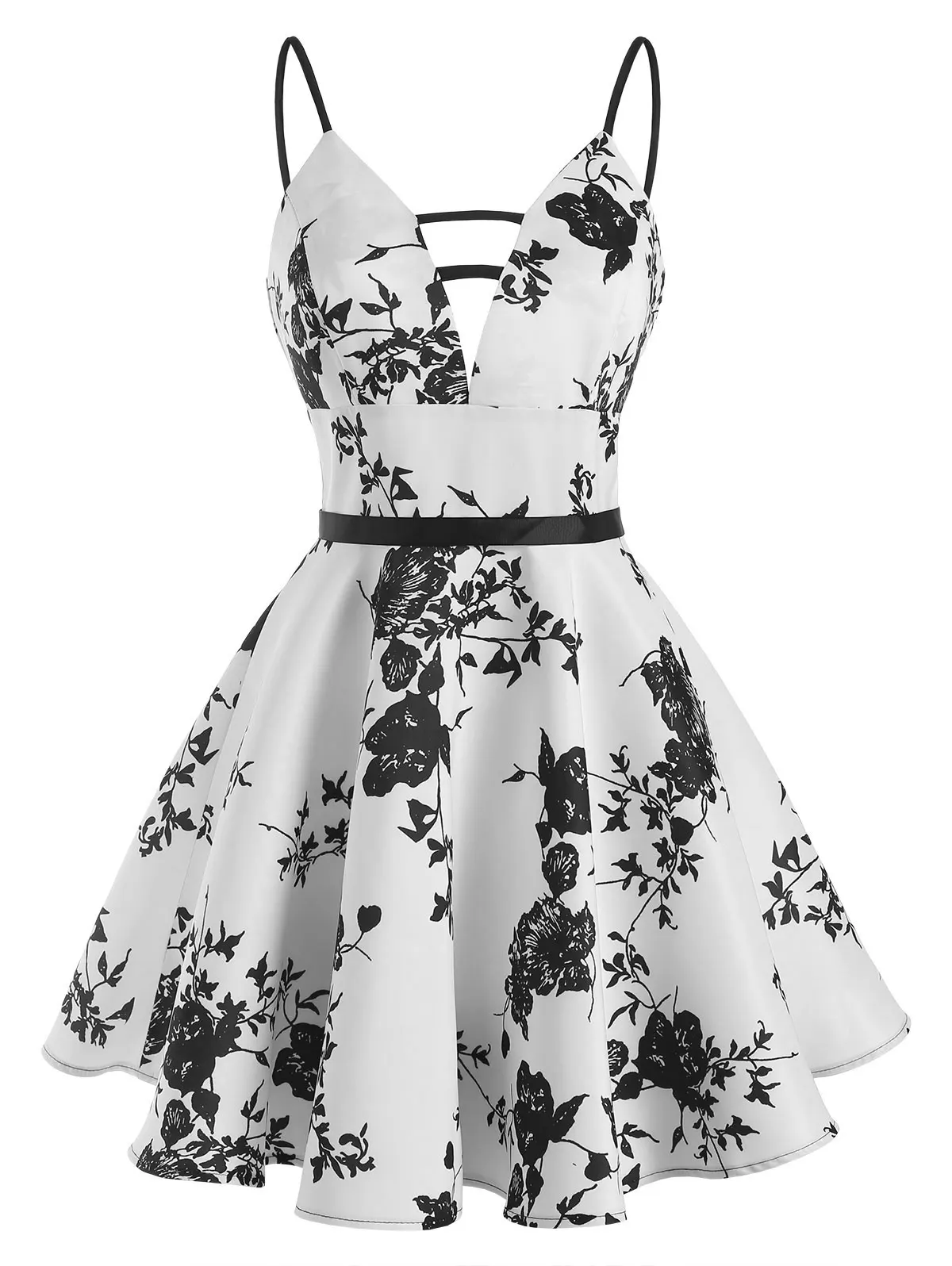 

Wipalo сексуальное повседневное женское платье размера плюс с цветочным принтом лестница кроя с глубоким вырезом и платье на бретельках; Модн...