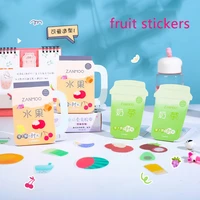 kawaii 50packs cute fruit stationery stickers kawaii journal sticker paper journaling stickers scrapbooking diy diary stickers