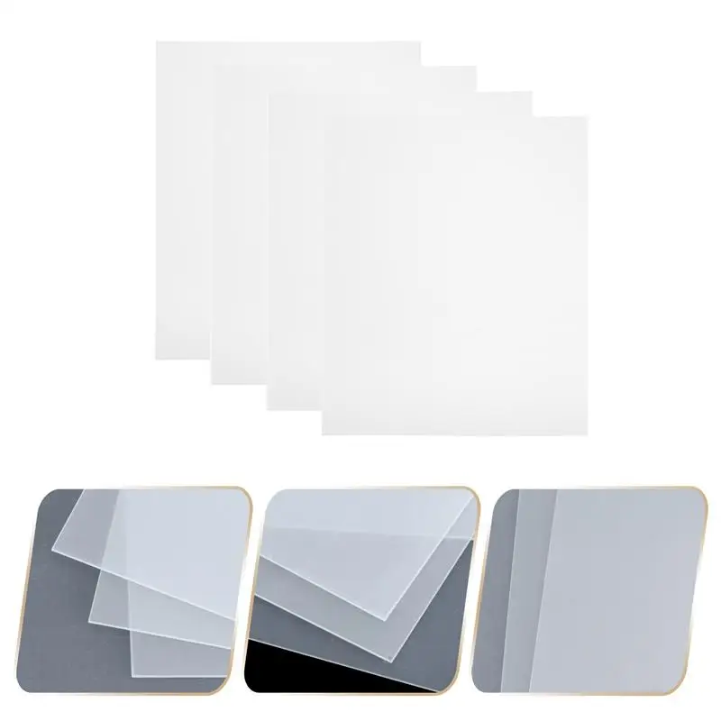 

4pcs Multipurpose Convenient Practical Durable Transparent Acrylic Frame Sheets Photo Frame Panels