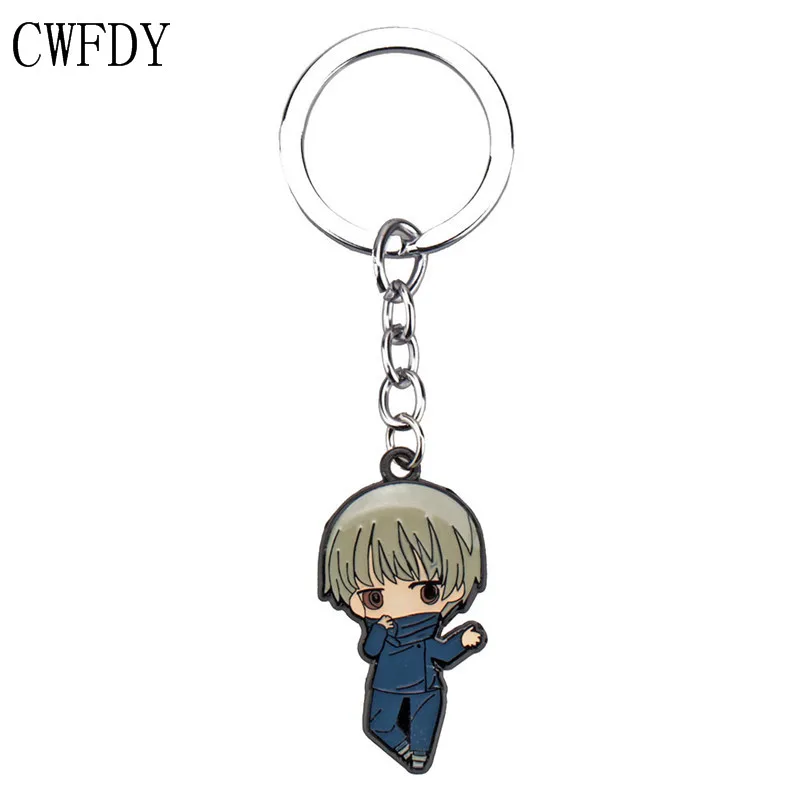 

New Fashion Jujutsu Kaisen Yuji Itadori Keychain Fushiguro Megumi Cosplay Metal Pendant Keyring Anime Jewelry For Fans Souvenir