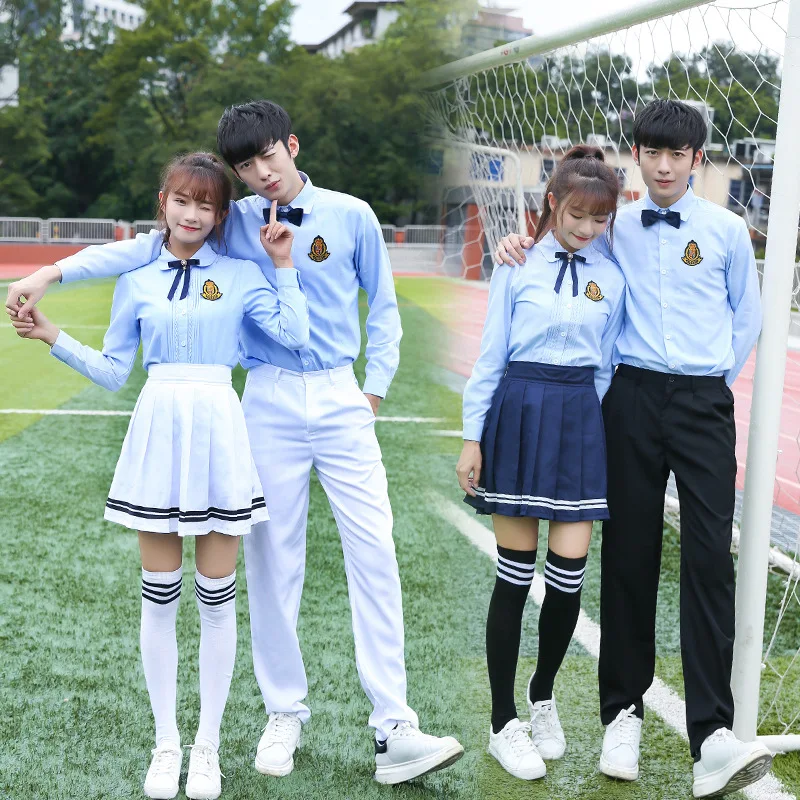 Японский костюм моряка Одежда для девочек и мужчин студентов Корейская школьная