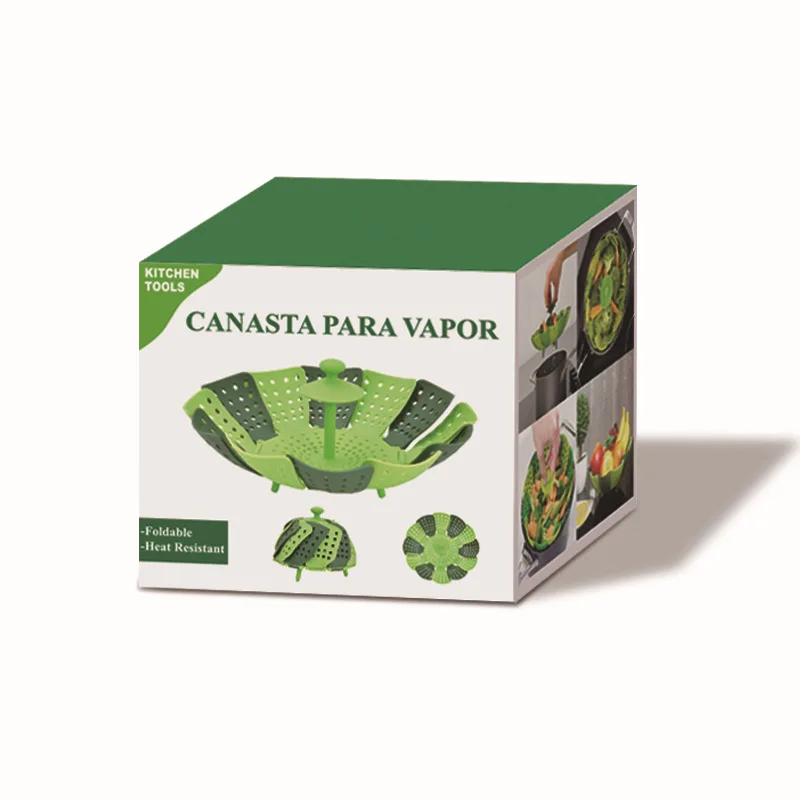 Бытовой отпариватель для пищевых продуктов складной пластиковый лотоса большой