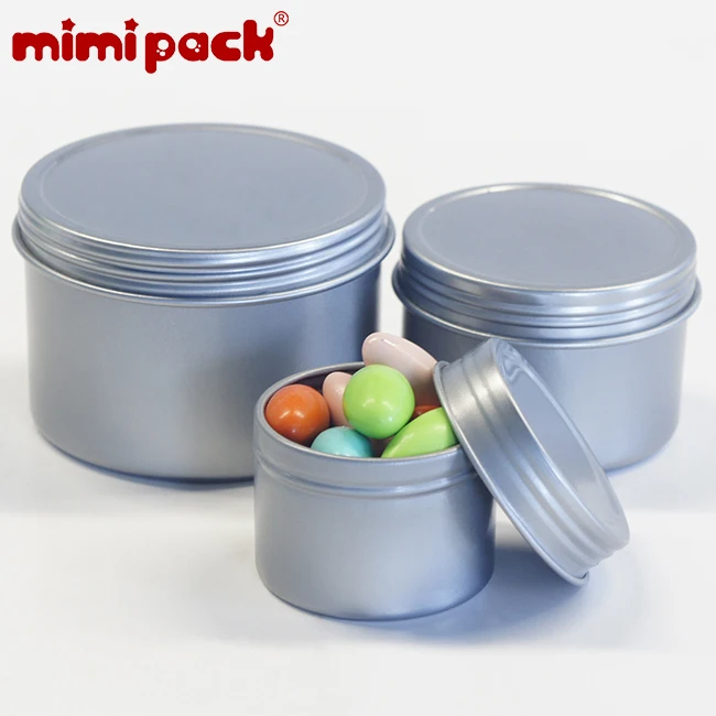 Mimipack 24 шт. металлические глубокие круглые жестяные коробки с винтовой крышкой, жесть жевательная резинка Конфета разное Органайзер(6 цветов