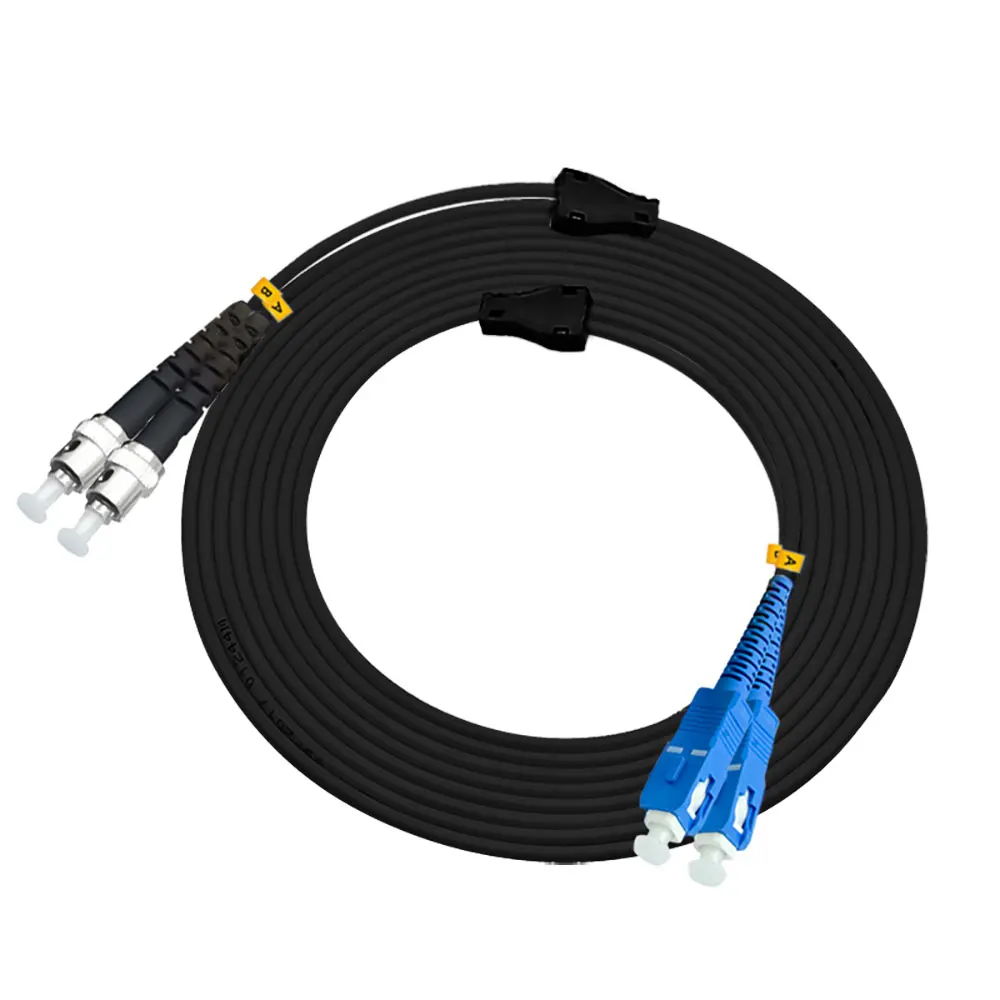 

16FT Outdoor Armored 5Meters SC-ST DUPLEX 9/125 Singlemode Fiber Optic Cable Patch Cord Jumper SC TO ST SC/PC-ST/PC