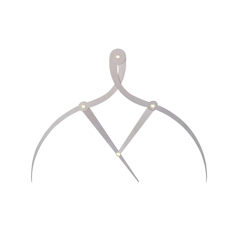 

Mean Calipers Golden Ratio Calipers Stainless Steel Eyebrow Ruler 1:1.618 Measure Tool for Tattoo Makeup