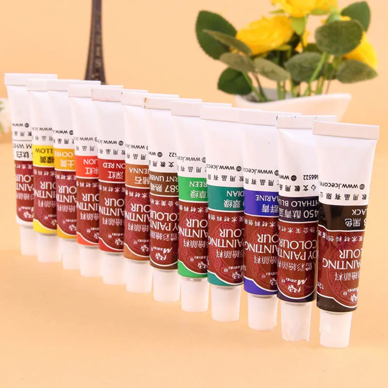 Новинка макияж на Хэллоуин пигменты 12 цветов краска для лица карандаш строчка