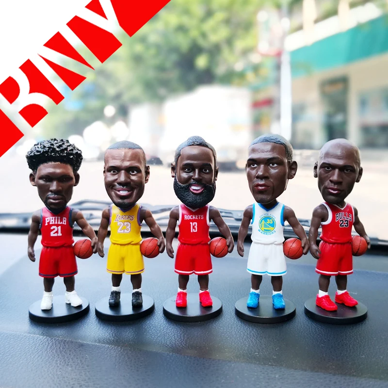 

10 см баскетбольные спортивные фигурки, ПВХ спортивная фигурка звезды, модель игрушек, автомобиль, ювелирные изделия, коллекционная кукла BNY
