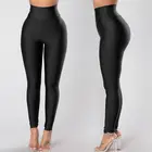 2019 Модные женские повседневные черные бесшовные облегающие леггинсы с завышенной талией, спортивная одежда для спортзала, брюки для бега и фитнеса