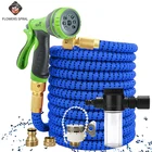 Гибкий садовый шланг для полива газона, выдвижной шланг для полива сада и овощей, шланг для распыления 2021