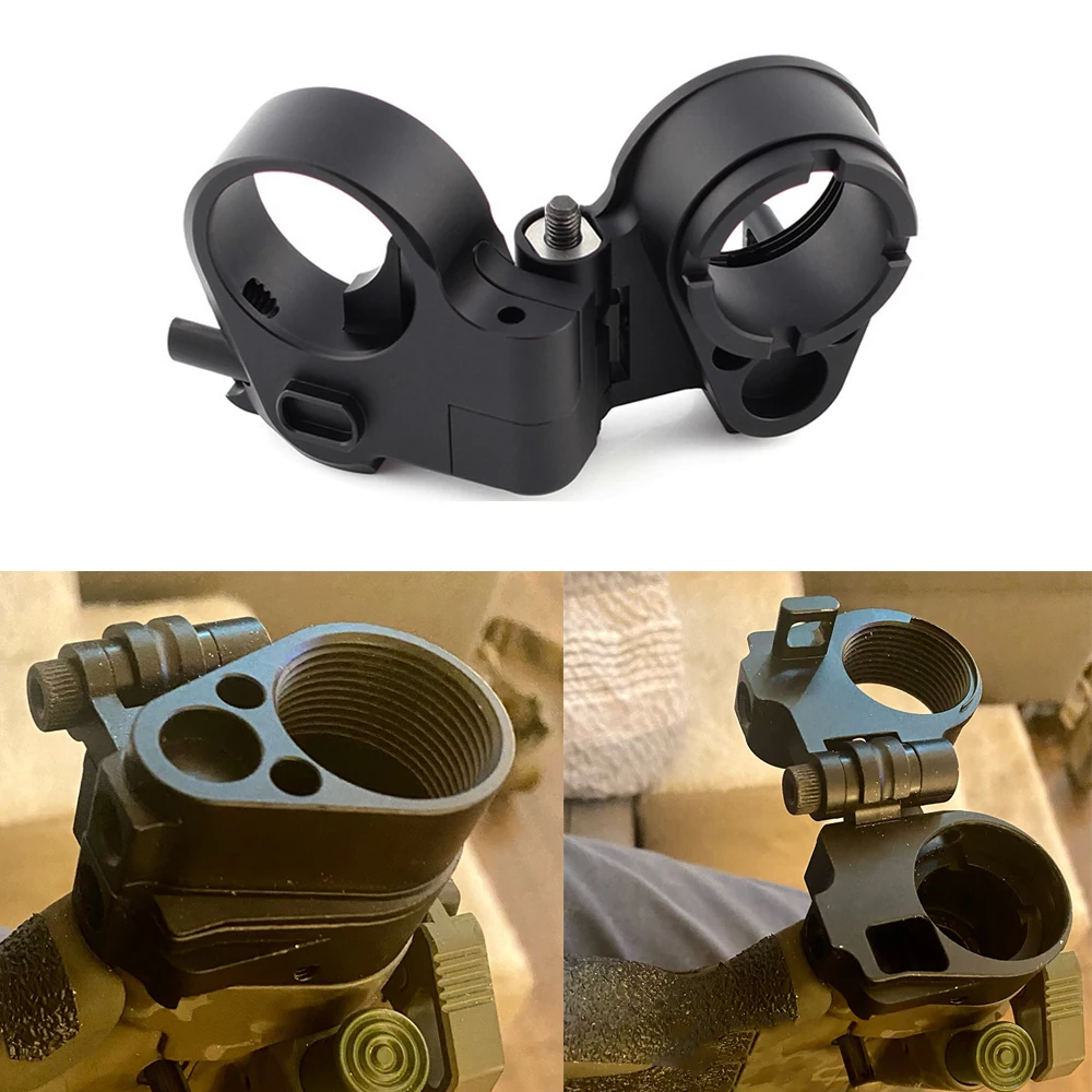 

Tactcal Folding Stock Adapter for AR15 AR10 .223 .308 M4 M16 Gen3-M Airsoft Rifle Carrier Extension Adapter Hunting Accessories