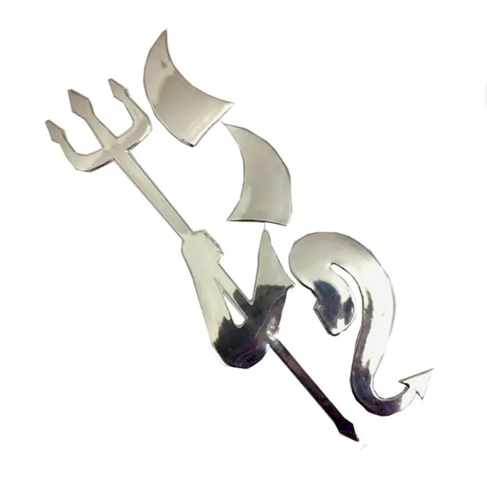 1 шт. 3D в виде маленького дьявола автомобильный Стикеры демона для укладки волос