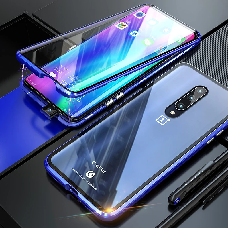 Магнитный чехол для One plus 7 Pro Oneplus7 Oneplus с полной защитой 360 градусов переднее