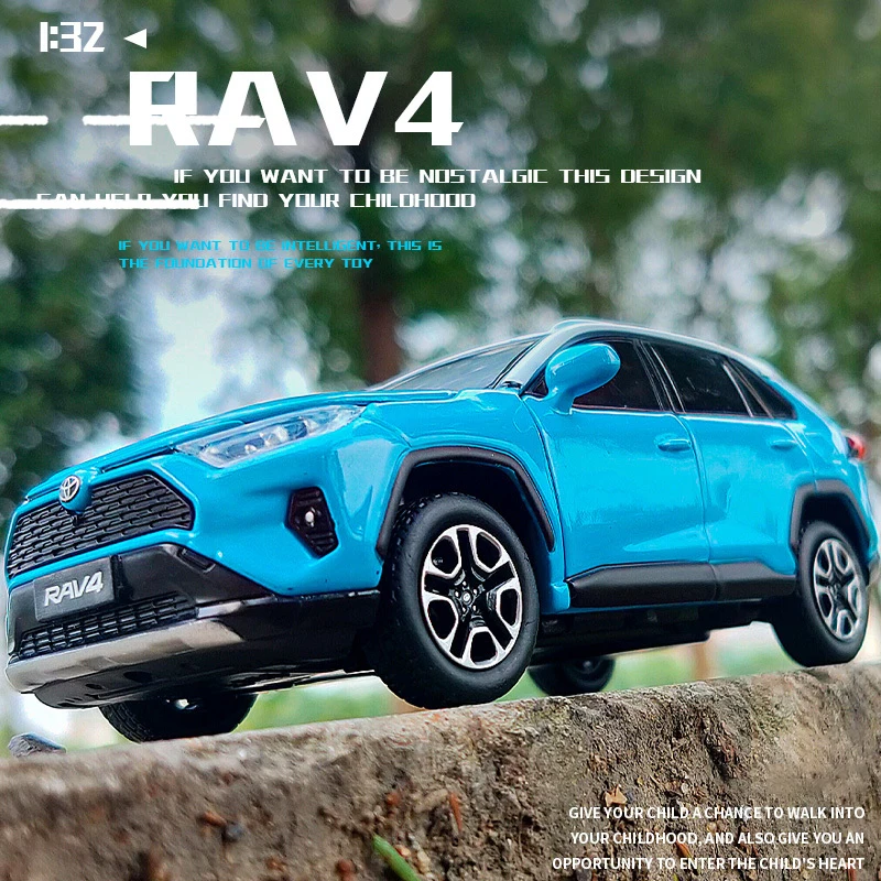 JKM 1:32 Toyota RAV4 2020 внедорожник Литые и игрушечные транспортные средства